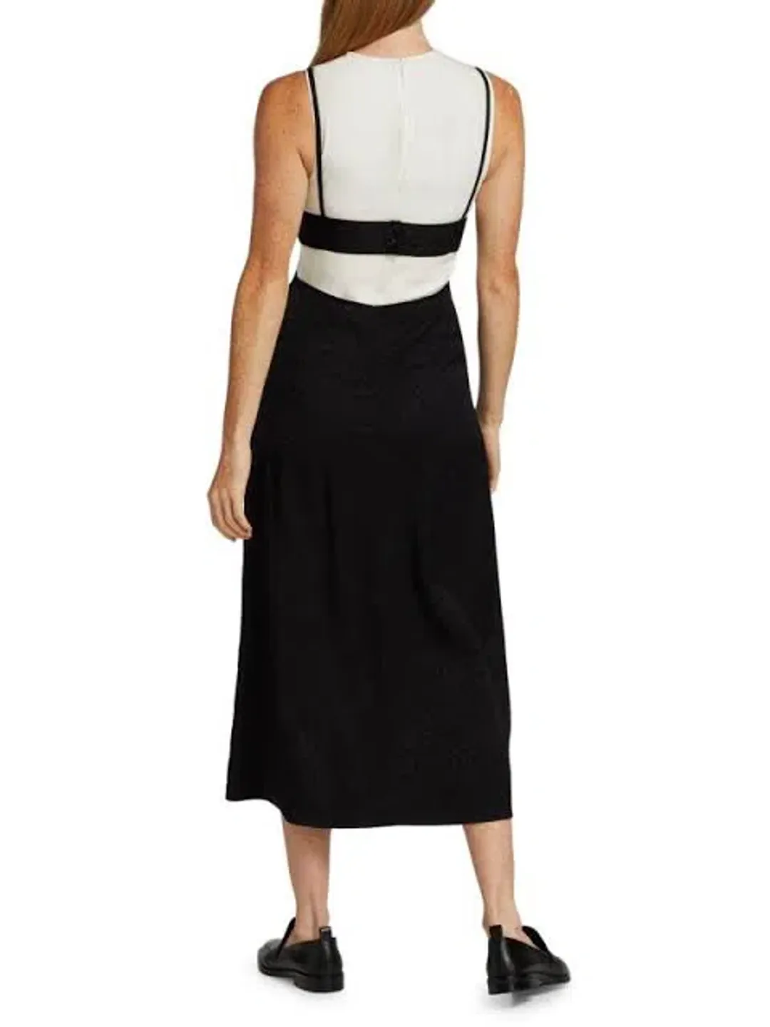 Proenza Schouler White Label Jacquard Layered Dress Black/White Size 8 for rent on The Volte - main image