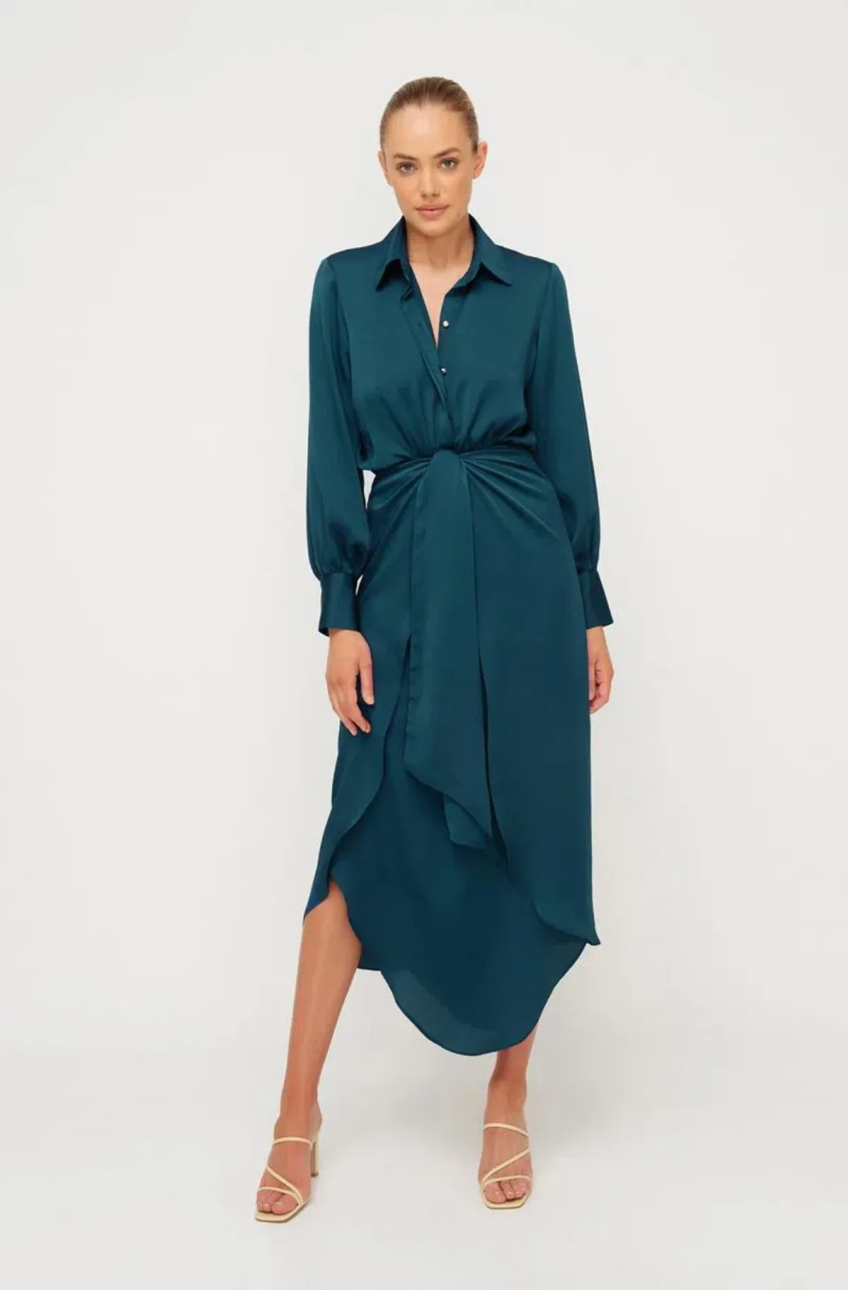 Sheike Hemisphere Midi Dress Blue Size 8 / S for rent on The Volte - main image