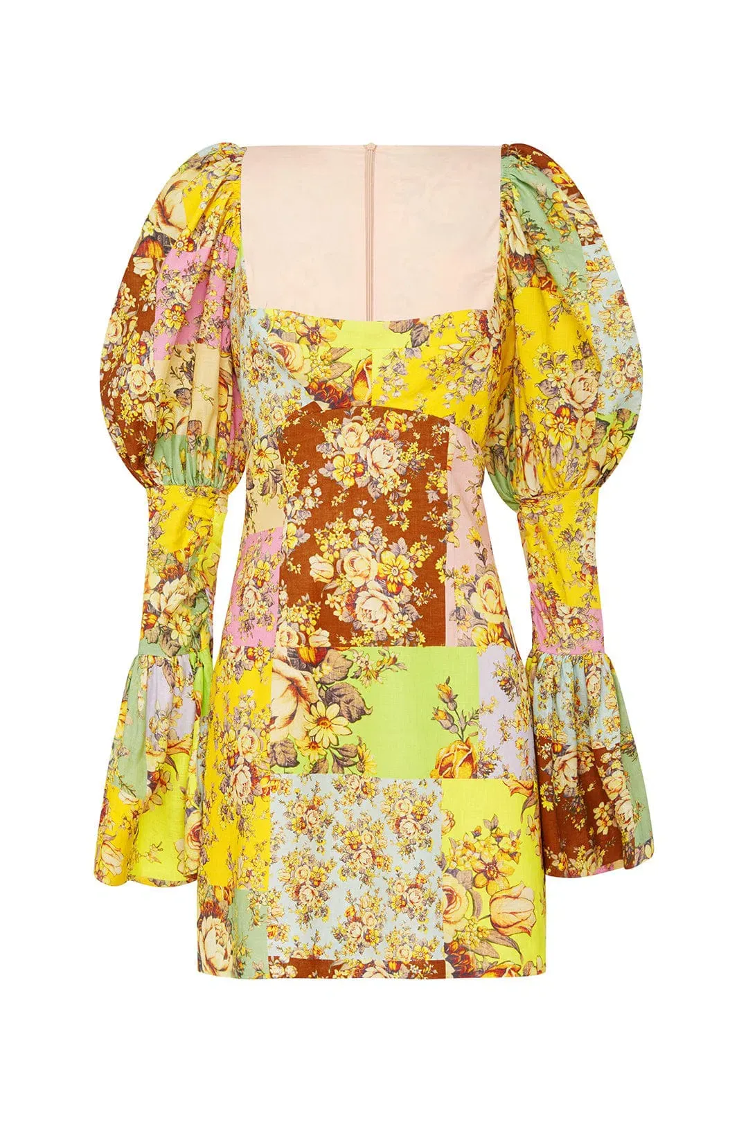 Alemais Matilde Puff Sleeve Mini Dress Multi Size 10 for rent on The Volte - main image