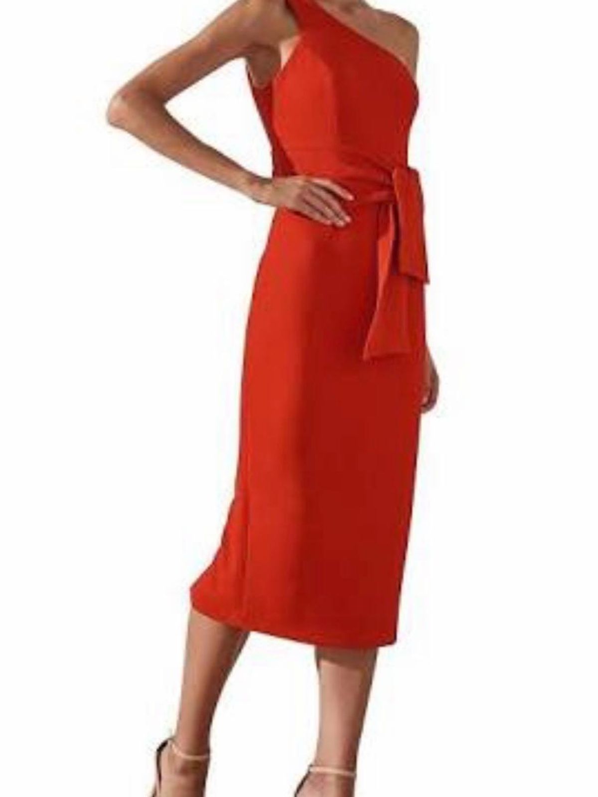 Shona Joy Bryant One Shoulder Red Mini Sz 6 for rent on The Volte - main image