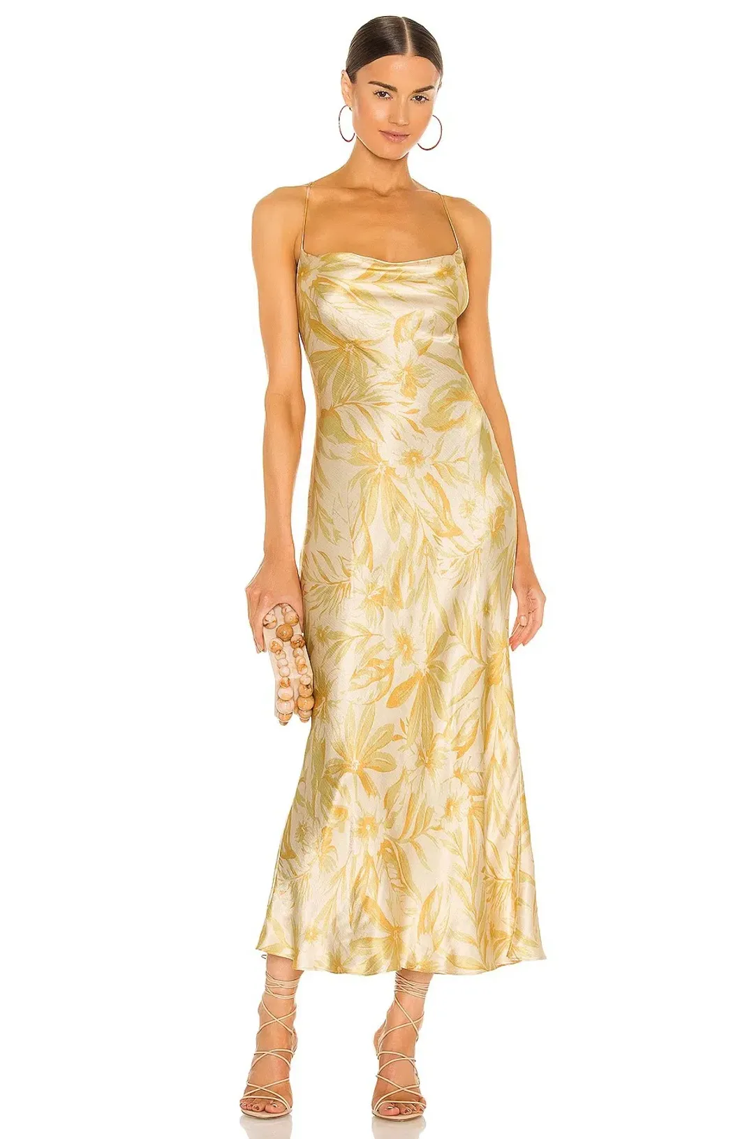 Bec & Bridge Tropical Punch Maxi Dress Yellow Floral Print Size 8 for rent on The Volte - main image