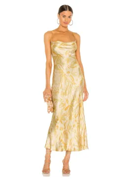 Bec & Bridge Tropical Punch Maxi Dress Yellow Floral Print Size 8 for rent on The Volte - image 1