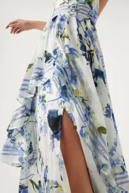 Aje Sienna Maxi Dress Lavenders Provence Floral Size 6 for rent on The Volte - image 3