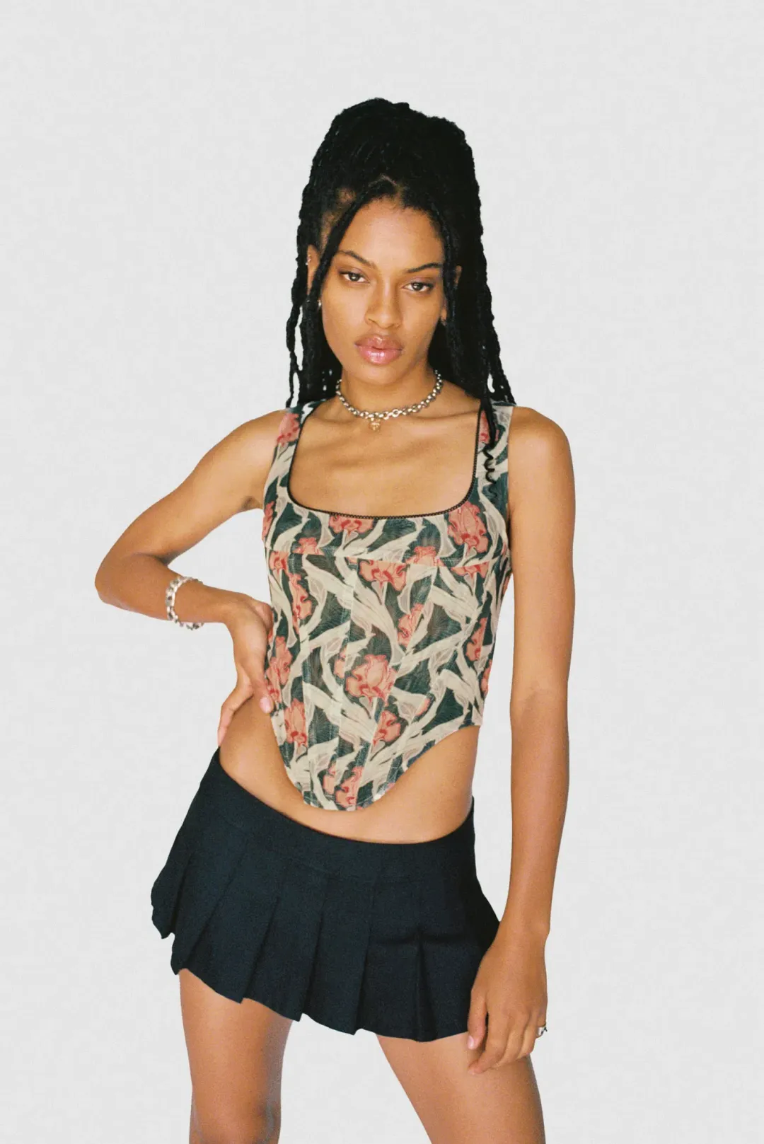 Miaou Campbell Corset Art Nouveau Size M/Au 10 for rent on The Volte - main image