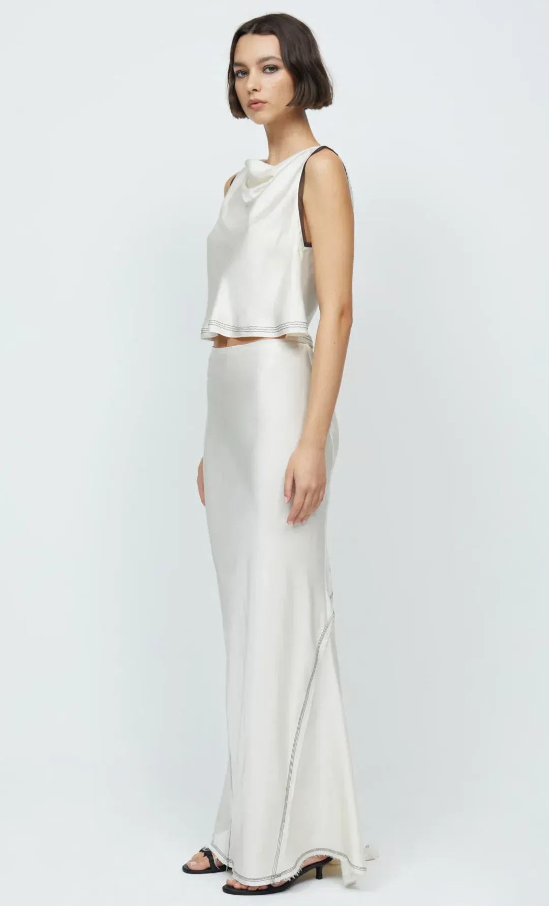 Bec & Bridge Evangeline Top and Maxi Skirt Set White Size 6 for rent on The Volte - main image