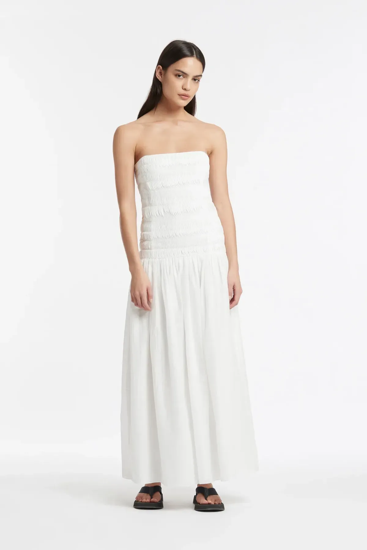 Sir The Label Xanthe Dress Ivory White Size 1 / AU 8 for rent on The Volte - main image