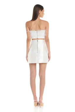 Eliya The Label Simone Skirt And Heather Top White Small / AU 8 for rent on The Volte - image 2