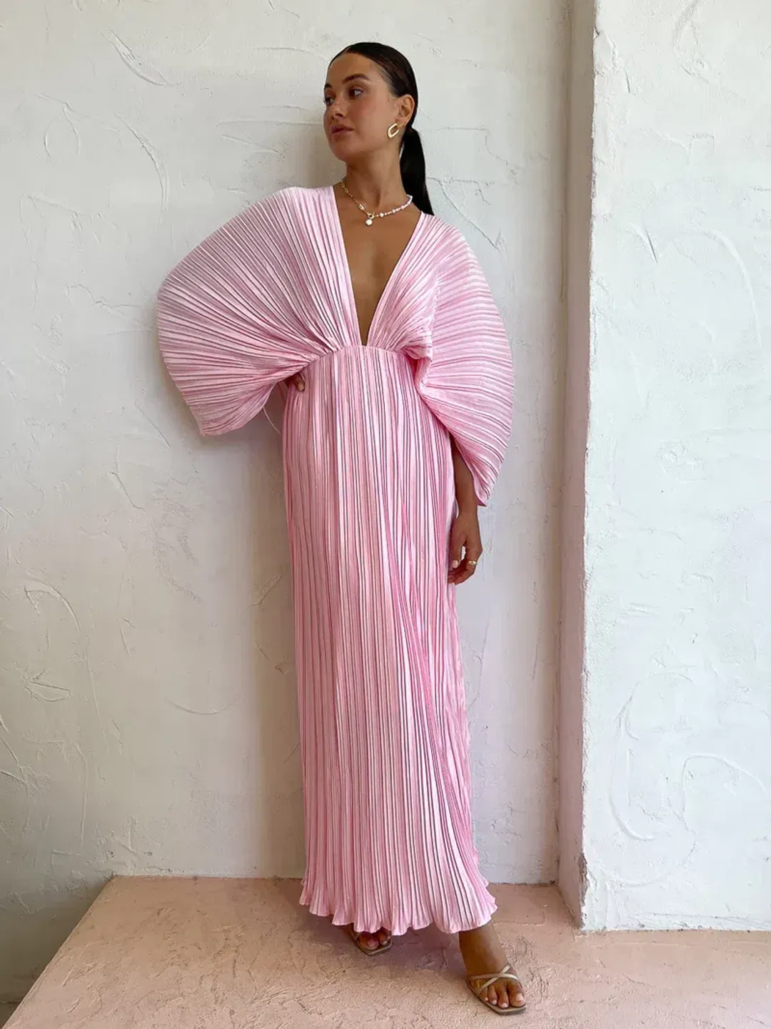 Sonya Gianna Dress In Dusty Rose Pink Size AU 8 for rent on The Volte - main image