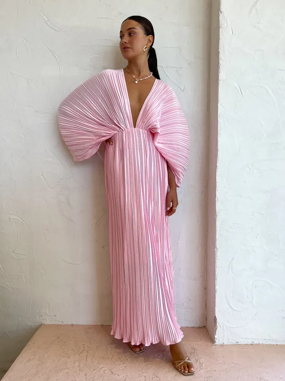 Sonya Gianna Dress In Dusty Rose Pink Size AU 8 for rent on The Volte - main image