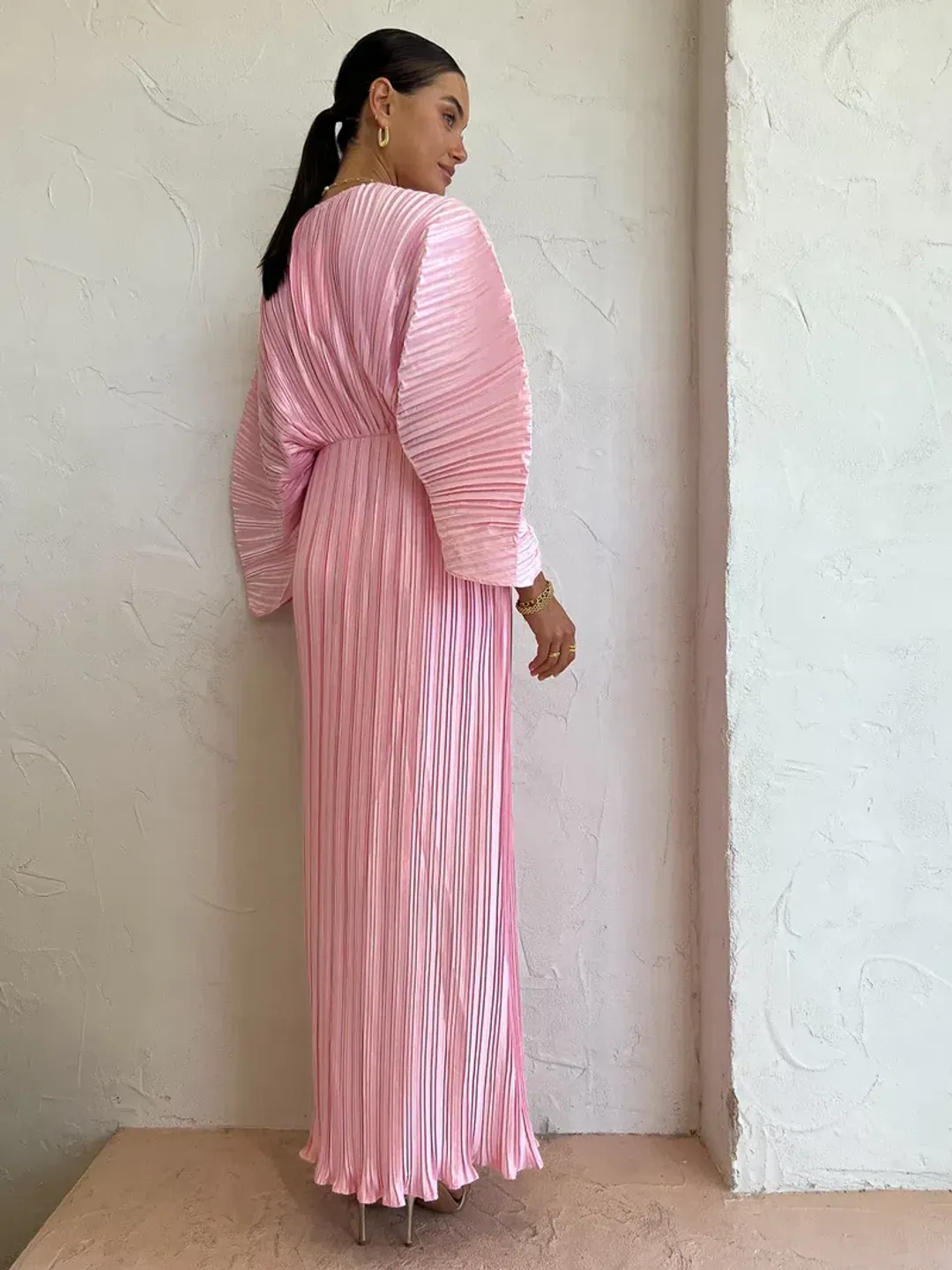Sonya Gianna Dress In Dusty Rose Pink Size AU 8 for rent on The Volte - main image