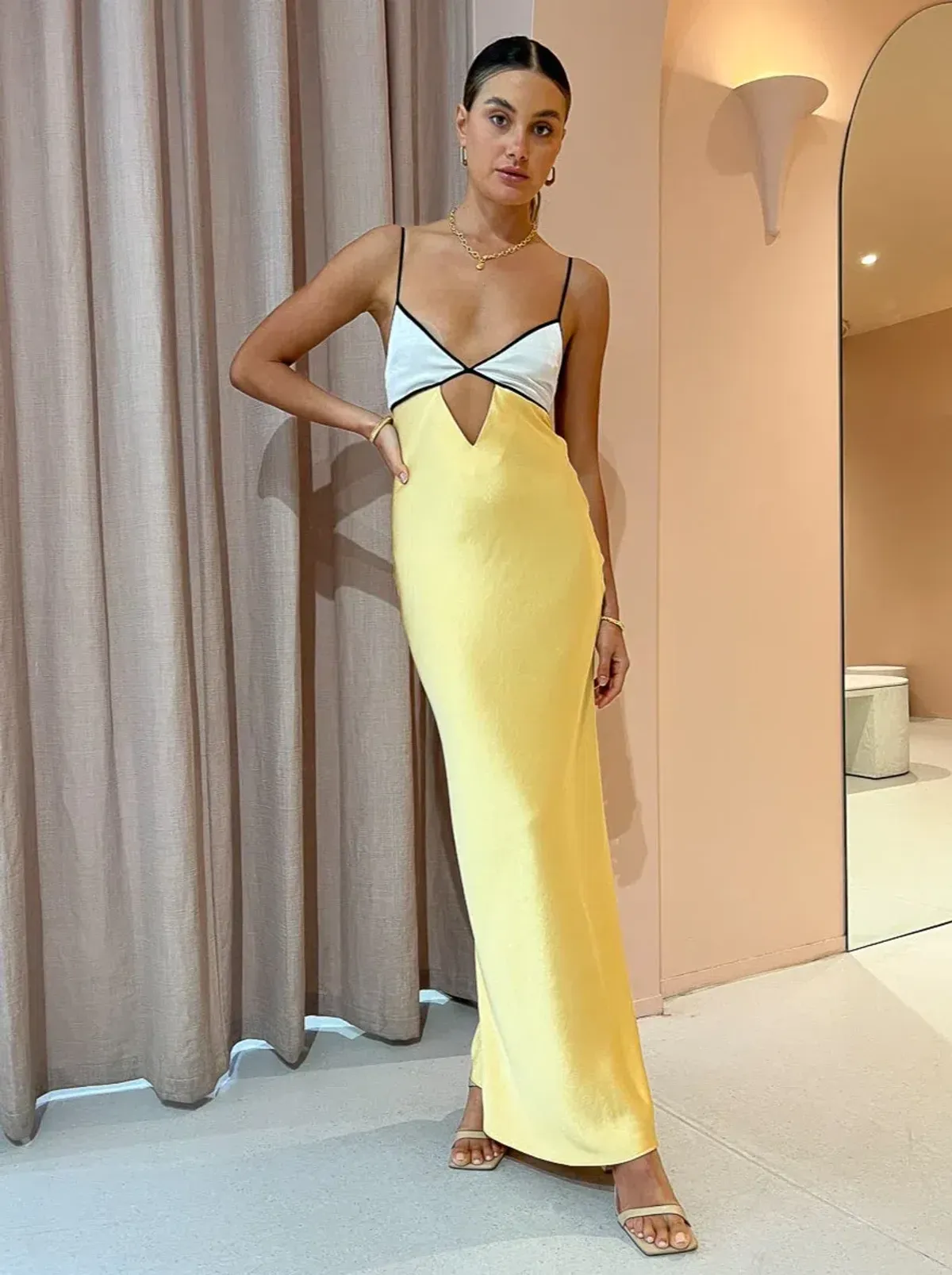 Bec and Bridge Nadia Bustier Maxi Dress Multi Size 8 for rent on The Volte - main image