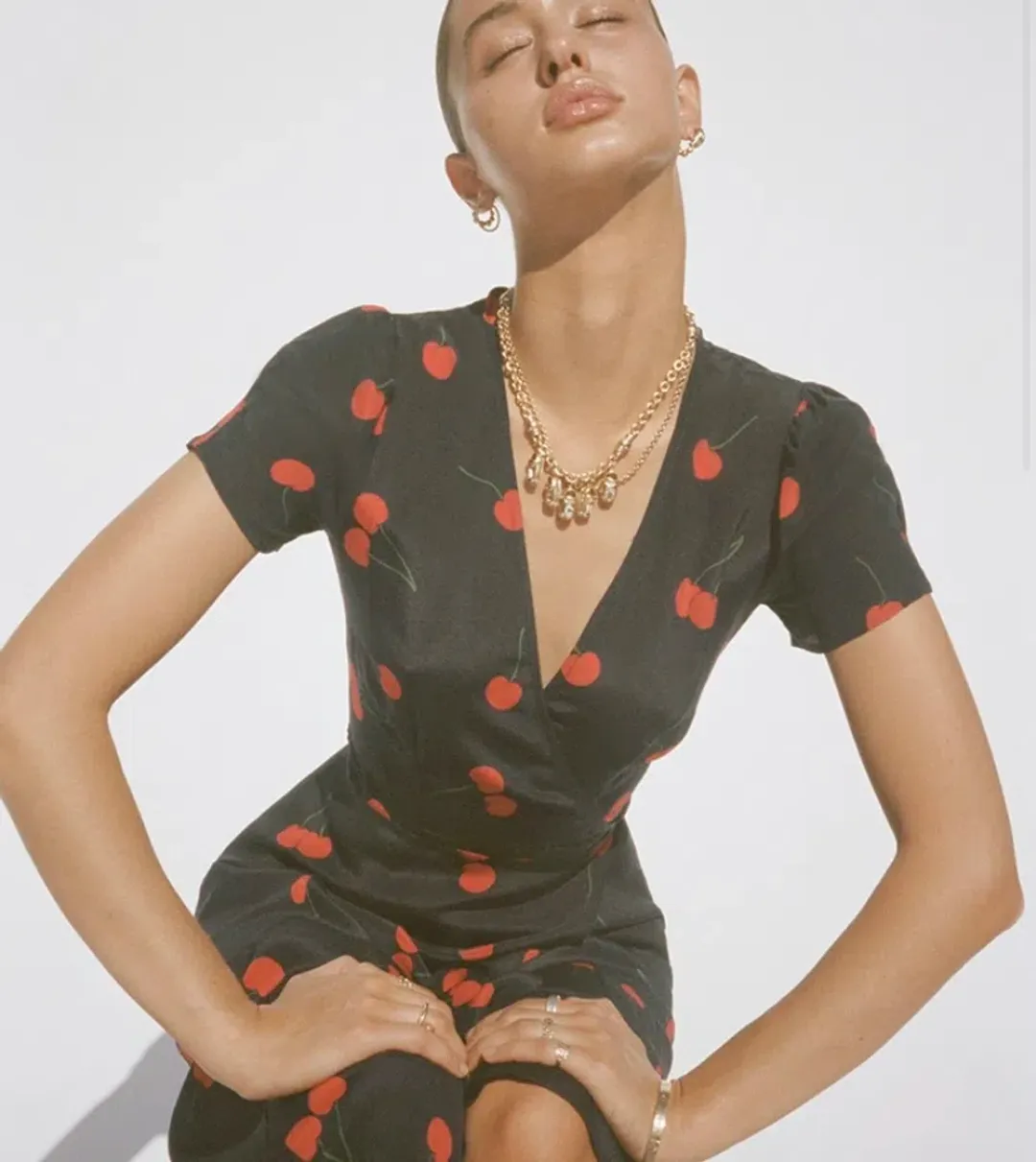 Realisation Par Teale Wild Cherry Dress Print Size 10  for rent on The Volte - main image
