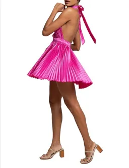 L'Idee Renaissance Mini Dress in Flamingo Size 10 / M for rent on The Volte - image 3