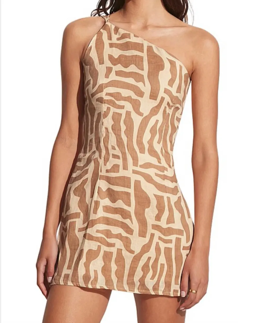 Faithfull the Brand Zippora Mini Dress Print Size 12 for rent on The Volte - main image