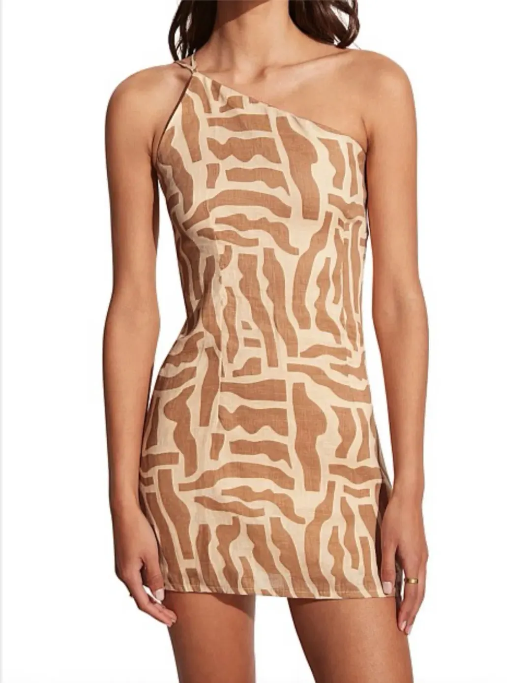 Faithfull the Brand Zippora Mini Dress Print Size 12 for rent on The Volte - main image