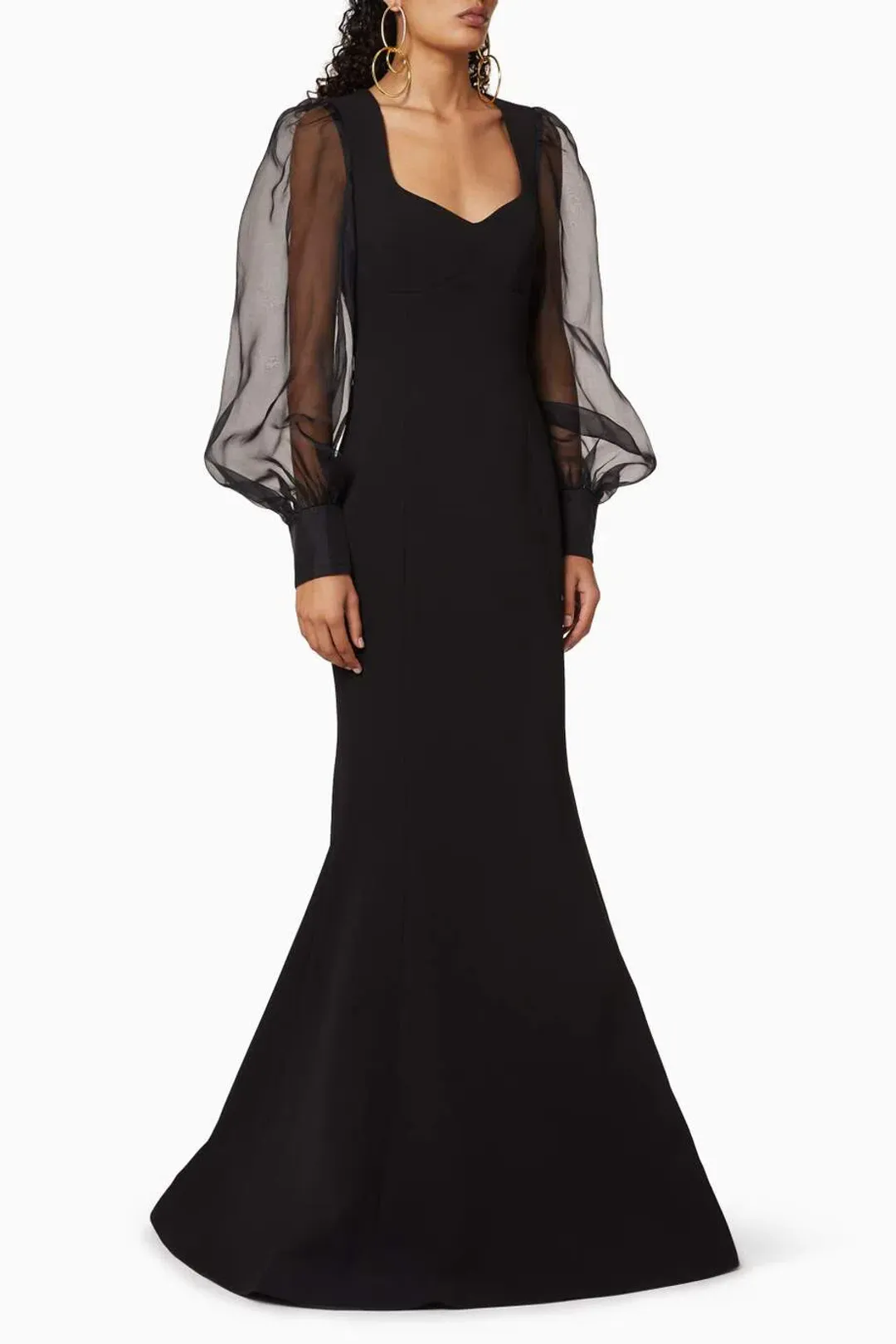 Rebecca Vallance Barbie Cut Out Gown Black Size 10 for rent on The Volte - main image