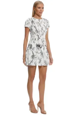 Sir the Label Mariele Ruched Tee Mini Dress White Size 3 / AU 12 for rent on The Volte - image 1