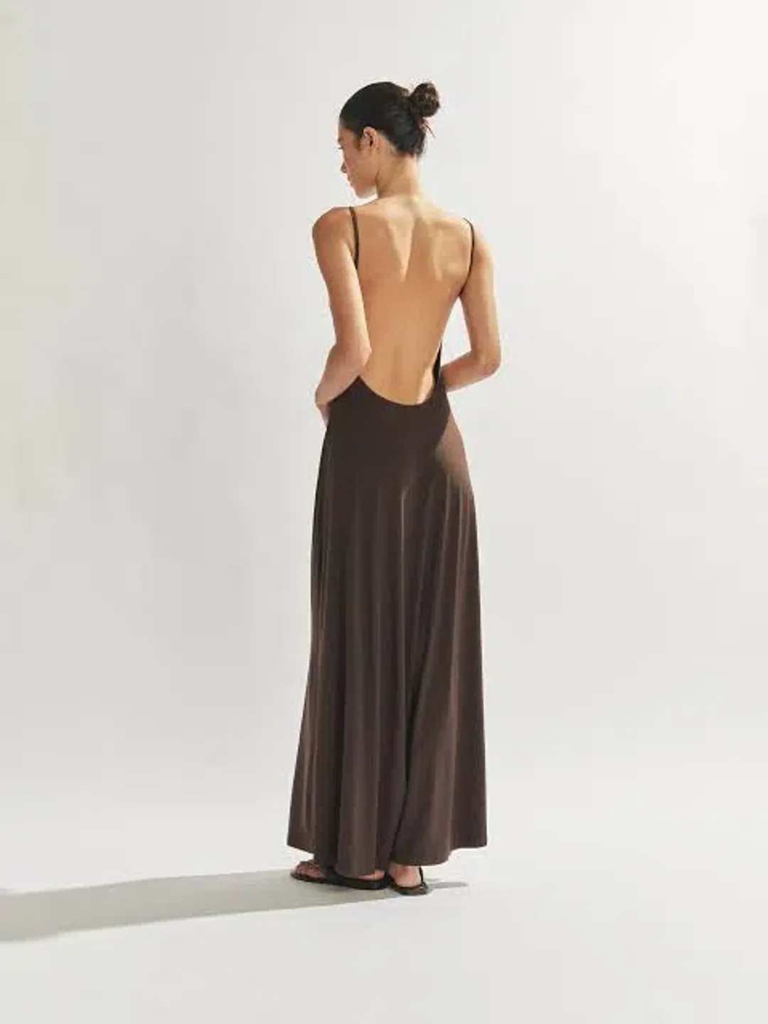One Mile the Label Sammy Dress Cocoa Brown Size AU 10 for rent on The Volte - main image