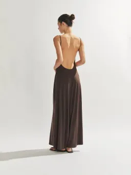 One Mile the Label Sammy Dress Cocoa Brown Size AU 10 for rent on The Volte - image 2