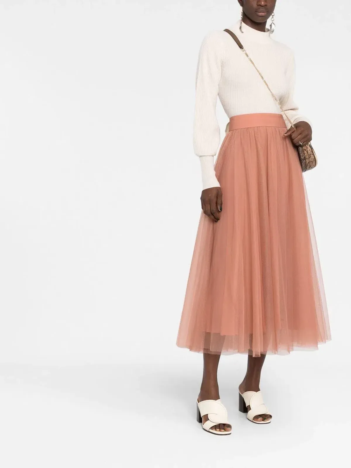 Zimmermann Tulle Midi Skirt Lipstick Size 3/Au 14 for rent on The Volte - main image
