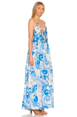 Cin Cin Anemone Dress Blue Floral Size 8 for rent on The Volte - image 2