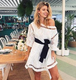 Zimmermann Winsome Cinch Vine Mini Dress Pearl Size 8 for rent on The Volte - image 2