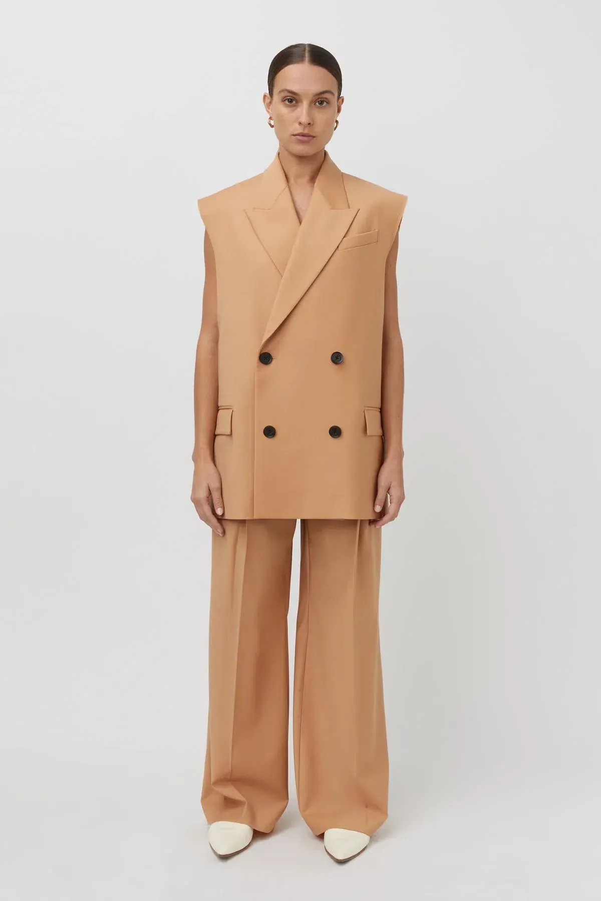 Camilla and Marc Renata Vest and Pant Set Rosewood Pink Size 8-10 for rent on The Volte - main image