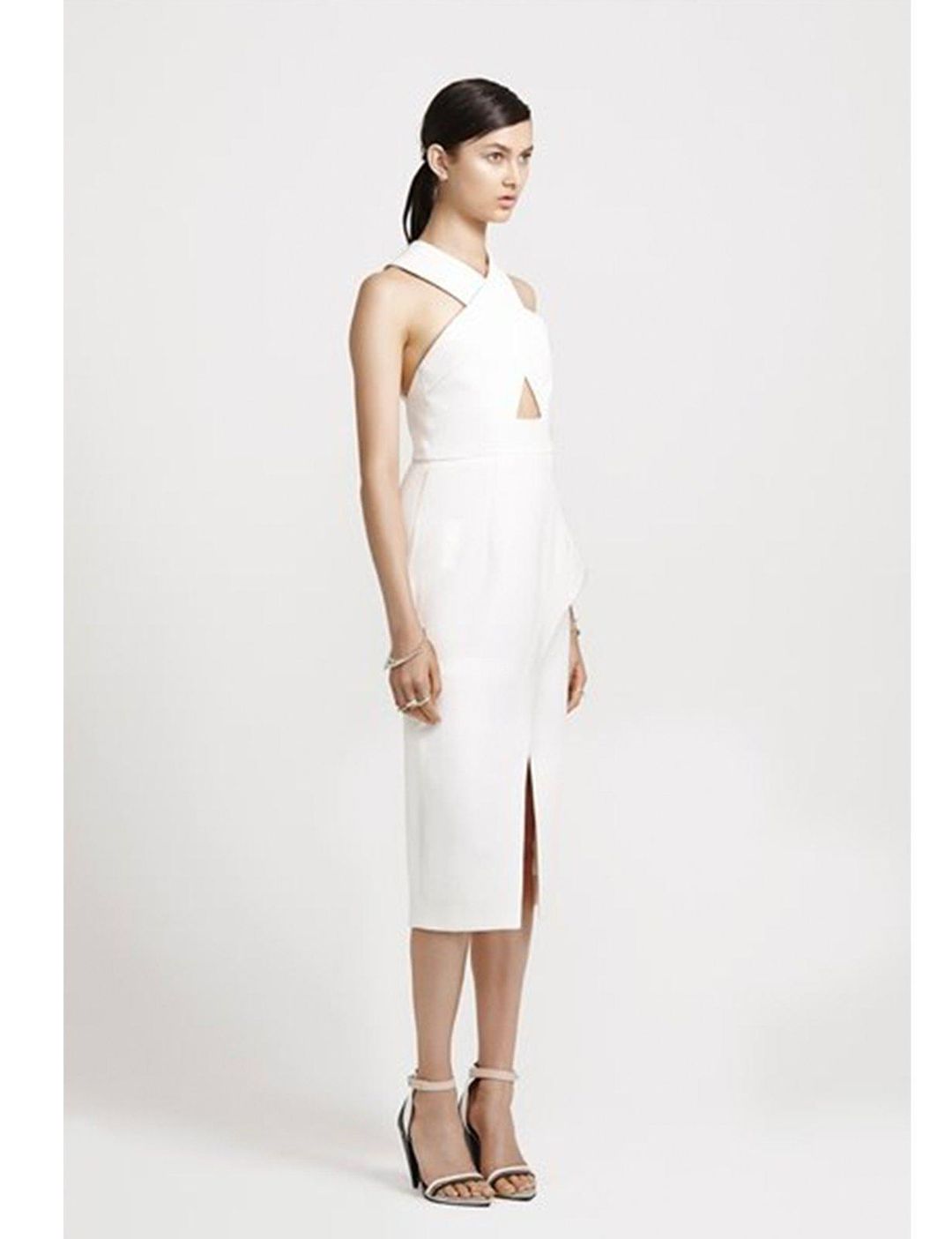Manning Cartell Date and Text Dress White size 8 for rent on The Volte - main image