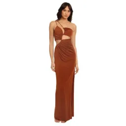 Misha Clive Gown Brown Size 10 for rent on The Volte - image 1