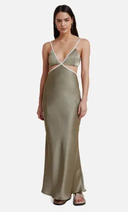 Bec & Bridge Veronique Maxi Dress Sage Size 8 for rent on The Volte - image 2