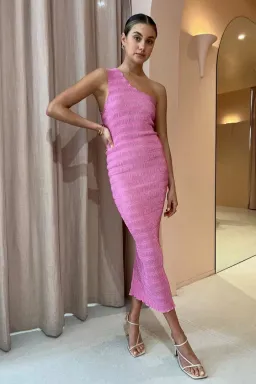 Lidee Gigi Smocking Gown in Hot Pink Size 10 for rent on The Volte - image 5