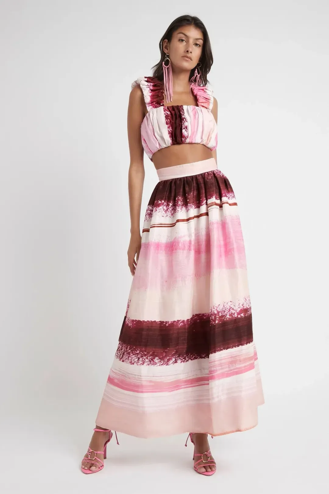 Aje Kasbah Top & Skirt Set Print Size 6 for rent on The Volte - main image