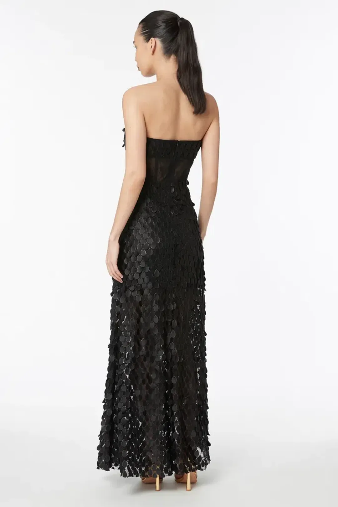 Manning Cartell Supreme Extreme Strapless Gown Black Size 8 for rent on The Volte - main image