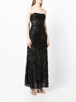 Manning Cartell Supreme Extreme Strapless Gown Black Size 8 for rent on The Volte - image 4
