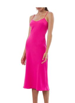 By Johnny Bias Neon Midi Slip Dress Pink Size 6 for rent on The Volte - image 2