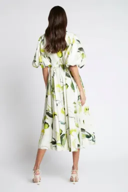 Aje Zest Midi Dress White Size AU 8  for rent on The Volte - image 3