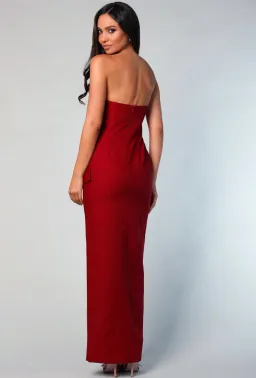 Samantha Rose Stellina Gown Wine Size AU 10 for rent on The Volte - image 2