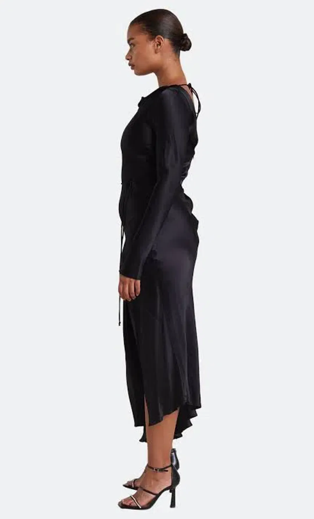 Bec & Bridge Long Sleeve Moondance Dress Maxi Black Size AU 12 for rent on The Volte - main image