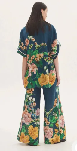 Alemais Lyla Shirt And Pants Set Navy Size AU 14 for rent on The Volte - image 3