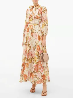 Zimmermann Bonita Floral Print Maxi Dress Size 0/AU 8 for rent on The Volte - image 1