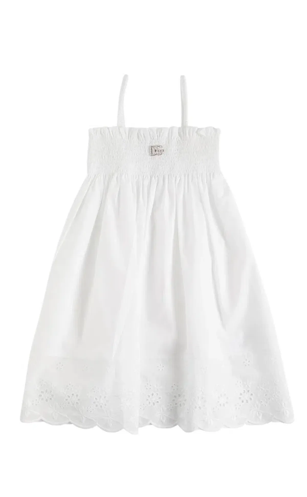 Dolce & Gabbana Cotton Poplin Dress White Size 5 for rent on The Volte - main image