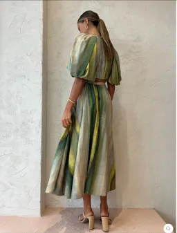 Acler Cumberland Top And Skirt Set Print Size 6 for rent on The Volte - image 2