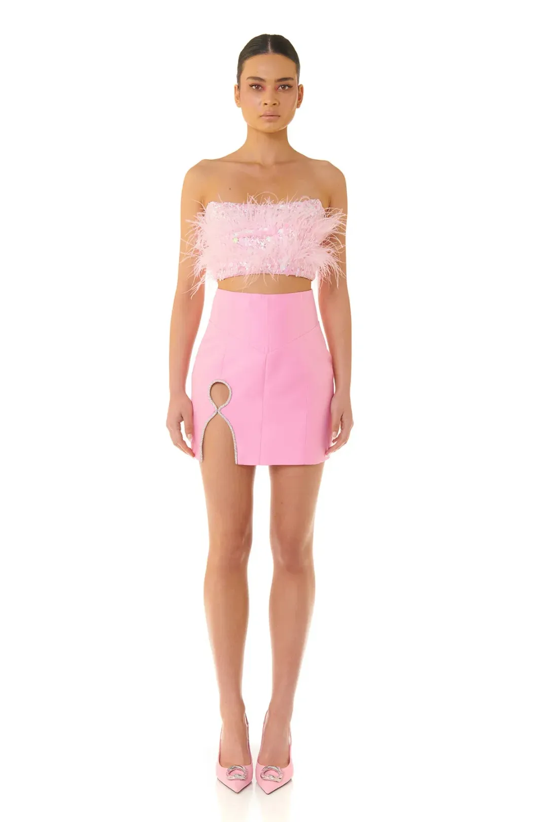 Eliya The Label Heather Top Pink Size Size XL / Au 14 for rent on The Volte - main image