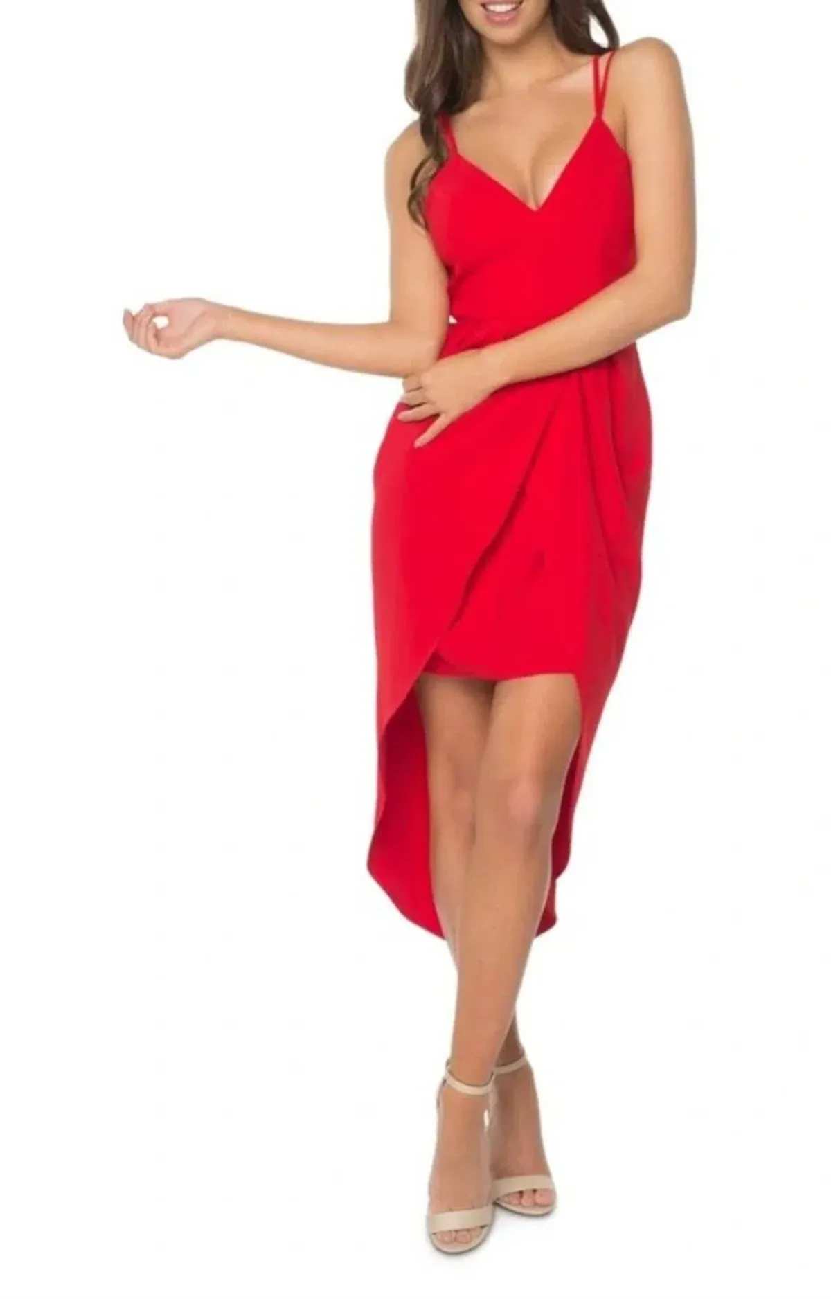 Pilgrim My Last Word Dress Red Size AU 8 for rent on The Volte - main image