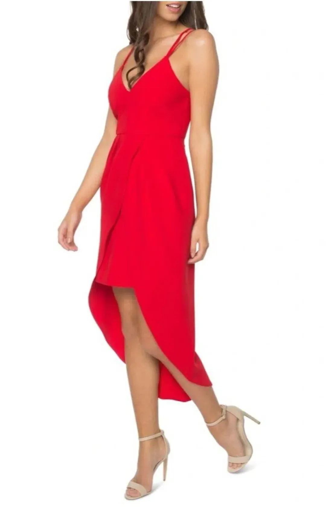 Pilgrim My Last Word Dress Red Size AU 8 for rent on The Volte - main image