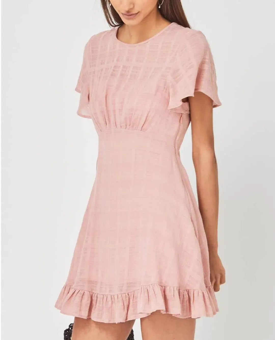 Auguste The Label Pia Mini Dress Pink Size 6 for rent on The Volte - main image
