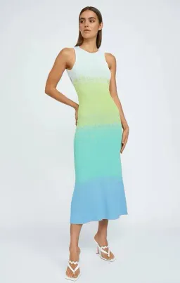 By Johnny Amina Ombré Knit Midi Dress Multi Size 10 / M for rent on The Volte - image 2