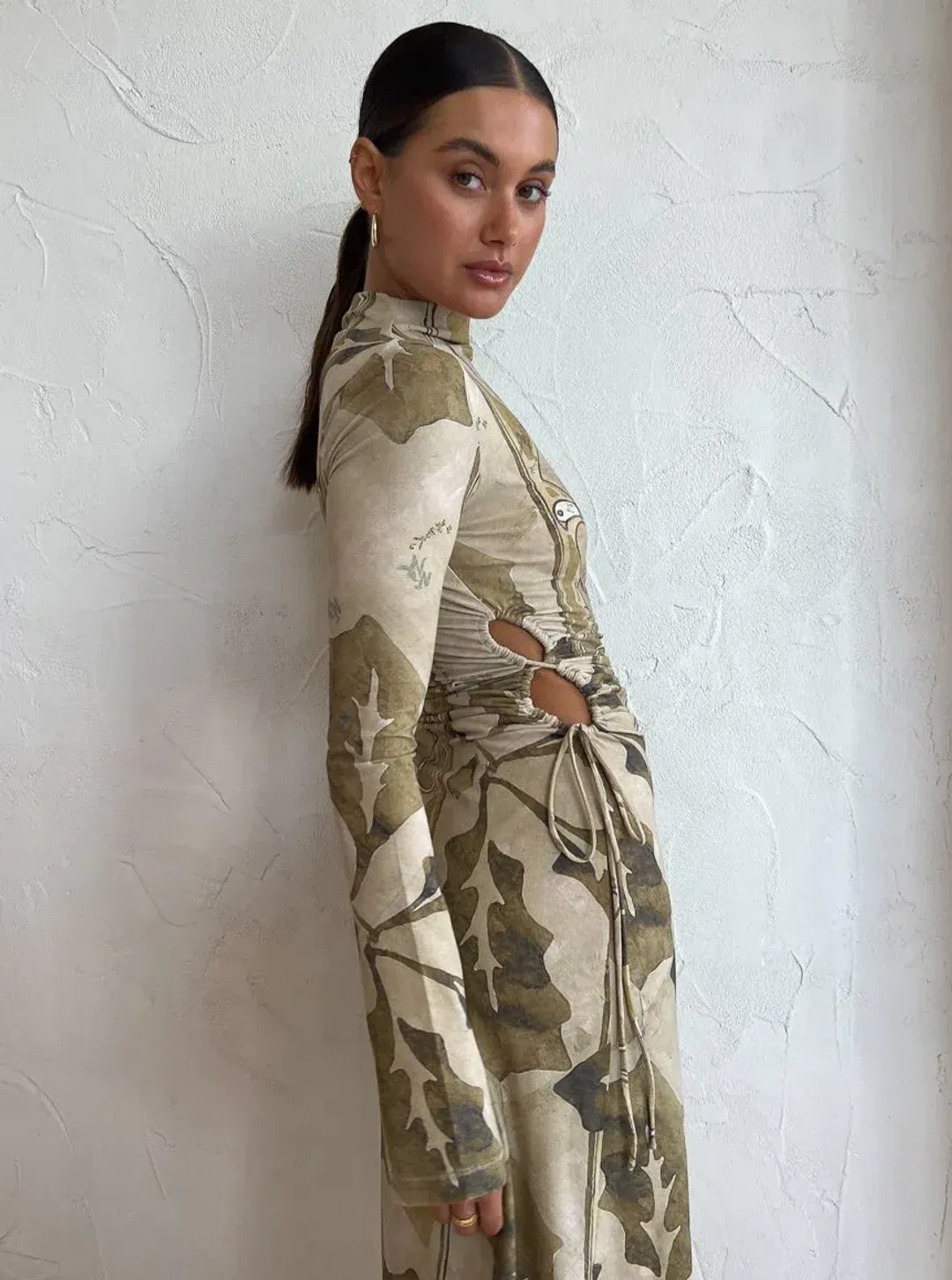 Camilla and Marc Kyha Midi Dress Print Size 8 for rent on The Volte - main image