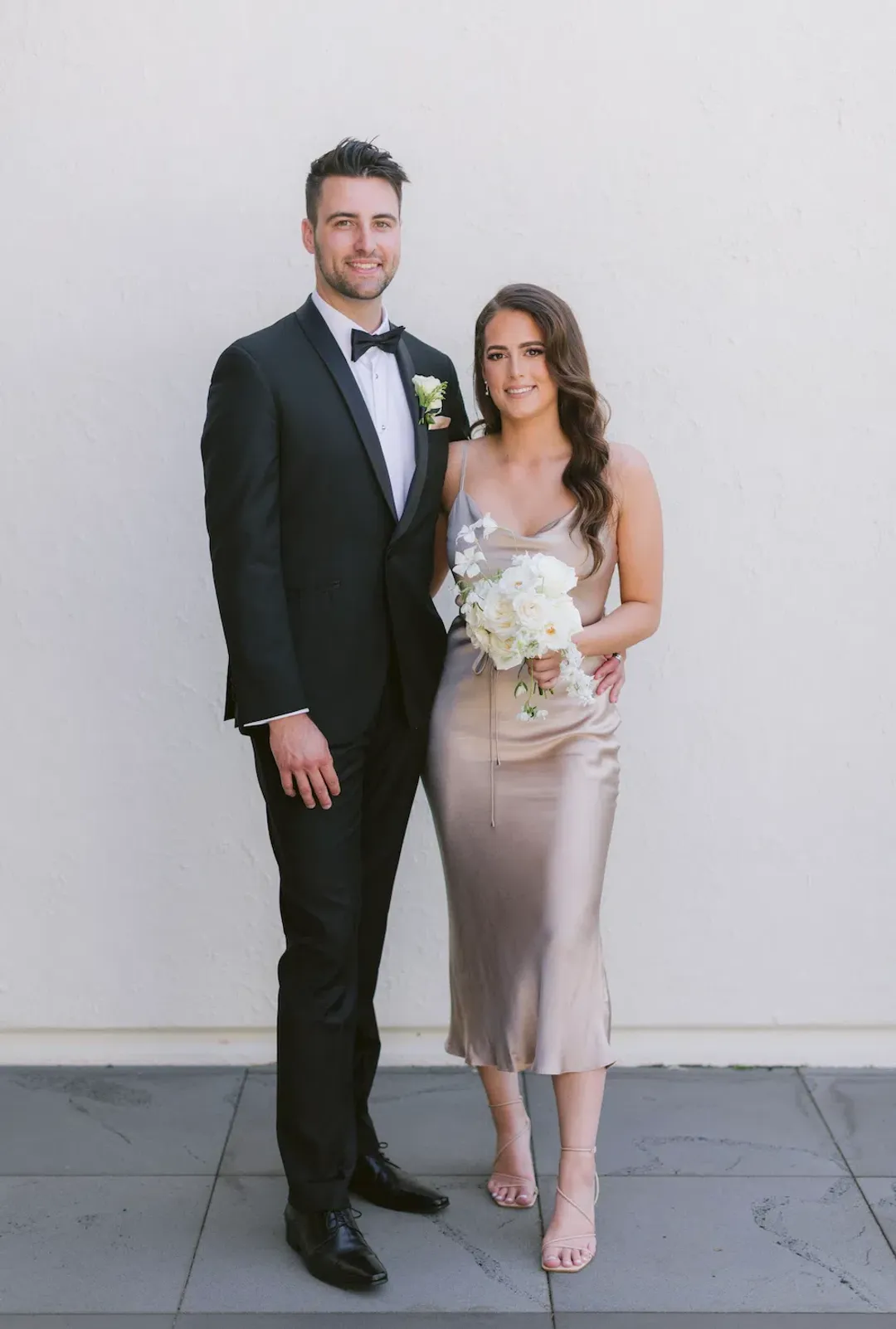 Shona Joy La Lune Bias Cowl Midi Dress in Gold Size 8 for rent on The Volte - main image