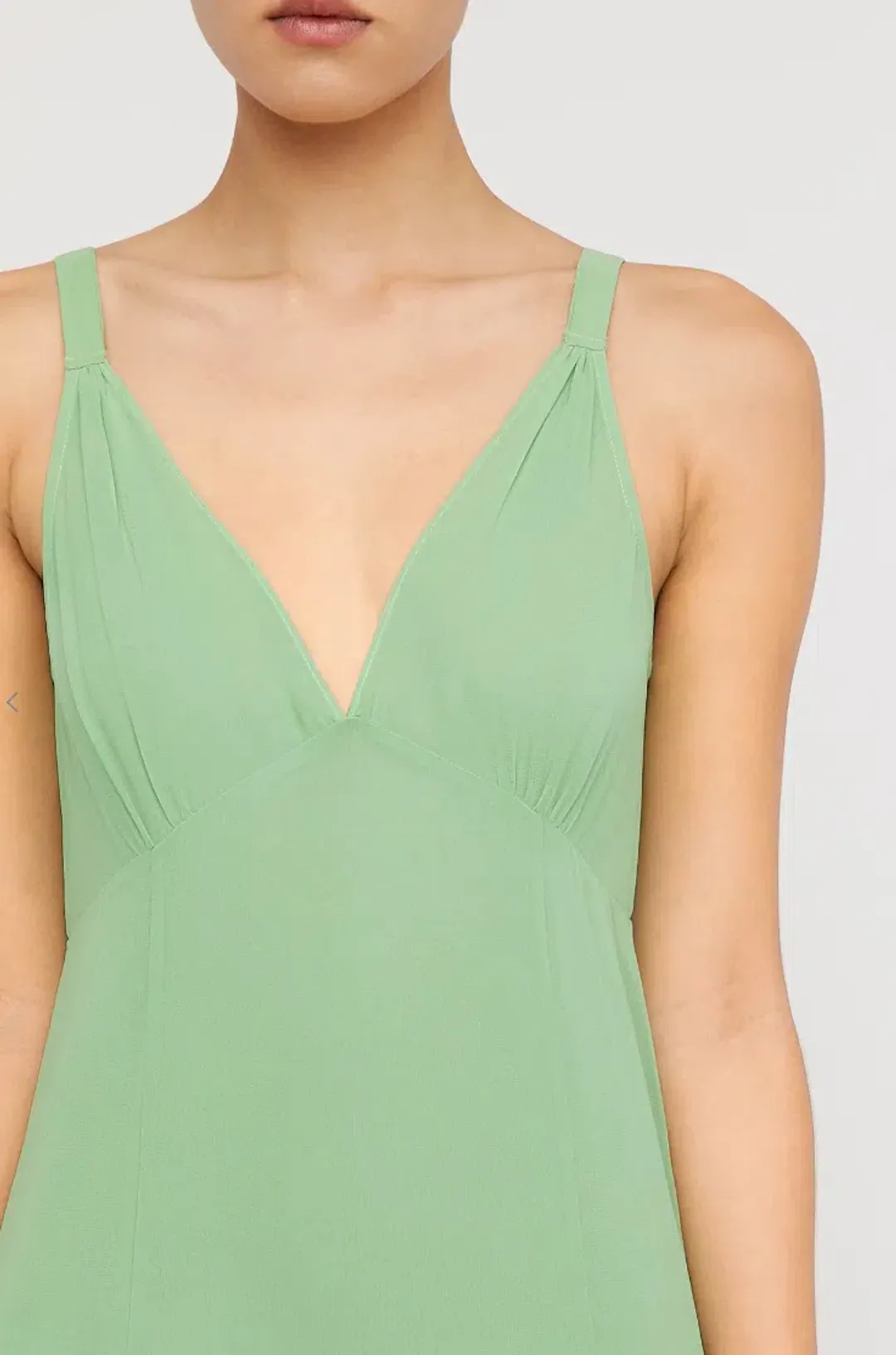 Scanlan Theodore Silk Georgettet Slip Dress Green Size AU 10 for rent on The Volte - main image